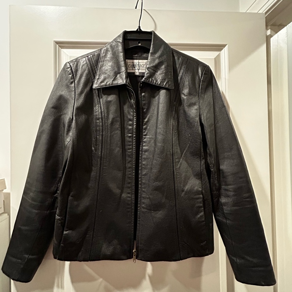 Women's Black Leather Jacket